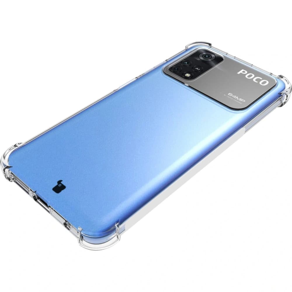 Bizon Case Clear Pack case + 2x screen glass Xiaomi Poco M4 Pro 4G clear - 6