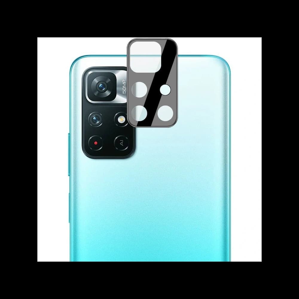 Bizon Glass Edge edzett üveg - [2 PACK] + lencsevédő Poco M4 Pro 5G / Redmi Note 11S 5G fekete - 7