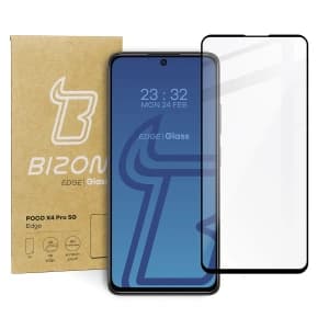 Bizon Glas Edge Poco X4 Pro 5G schwarz