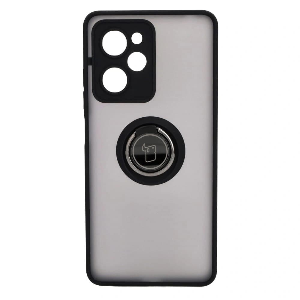 Bizon Case Hybrid Ring Xiaomi Poco X5 Pro smoky with a black frame - 2