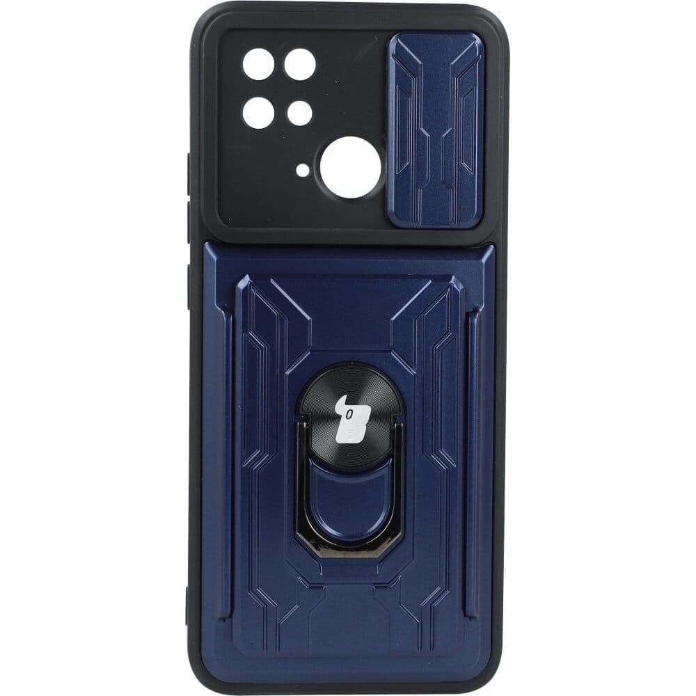 Bizon Case Camshield Kartensteckplatz Ring Xiaomi Redmi 10C marineblau - 1