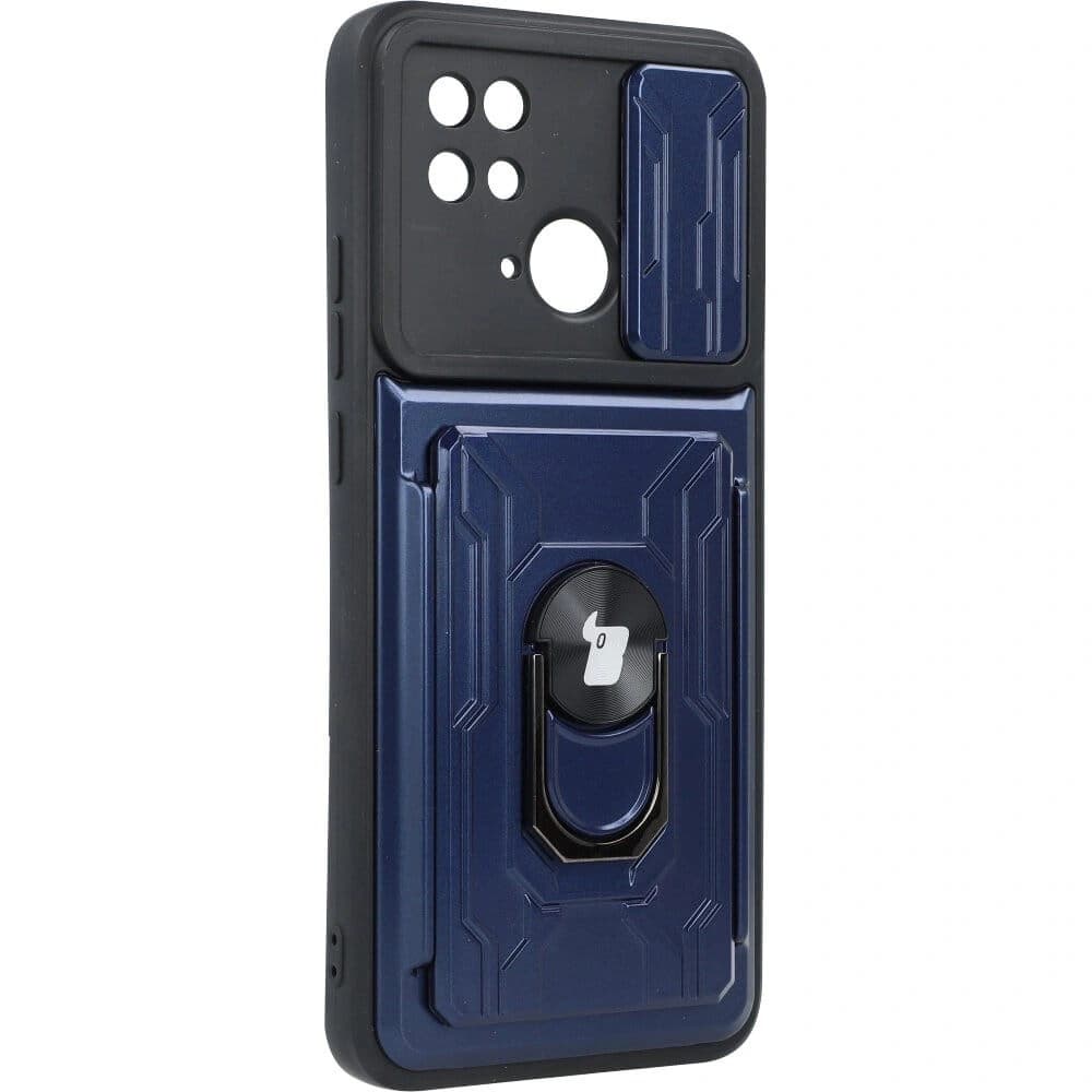Bizon Case Camshield Kartensteckplatz Ring Xiaomi Redmi 10C marineblau - 2