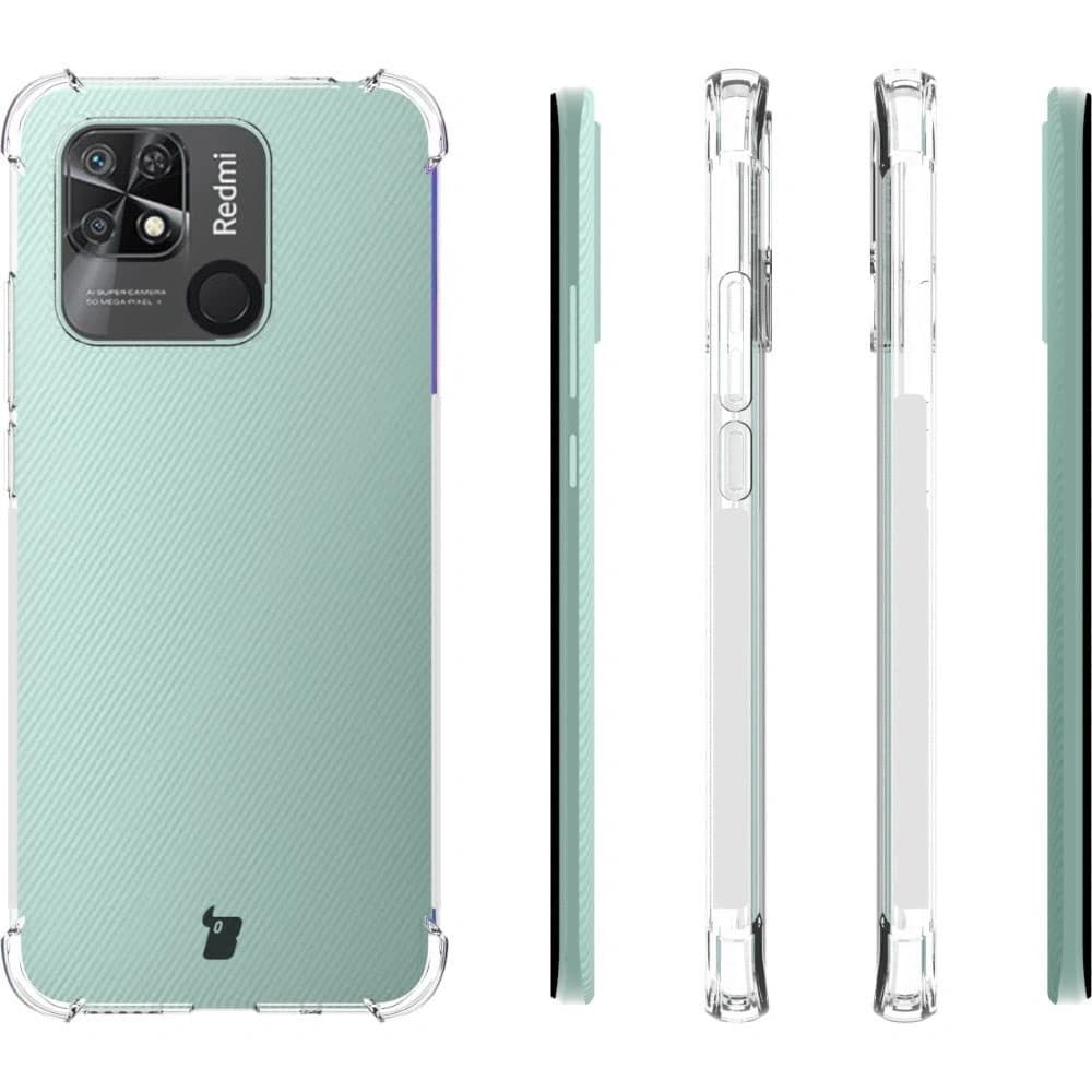 Bizon Case Clear Pack case + 2x screen glass + lens glass Xiaomi Poco C40/Redmi 10C clear - 4