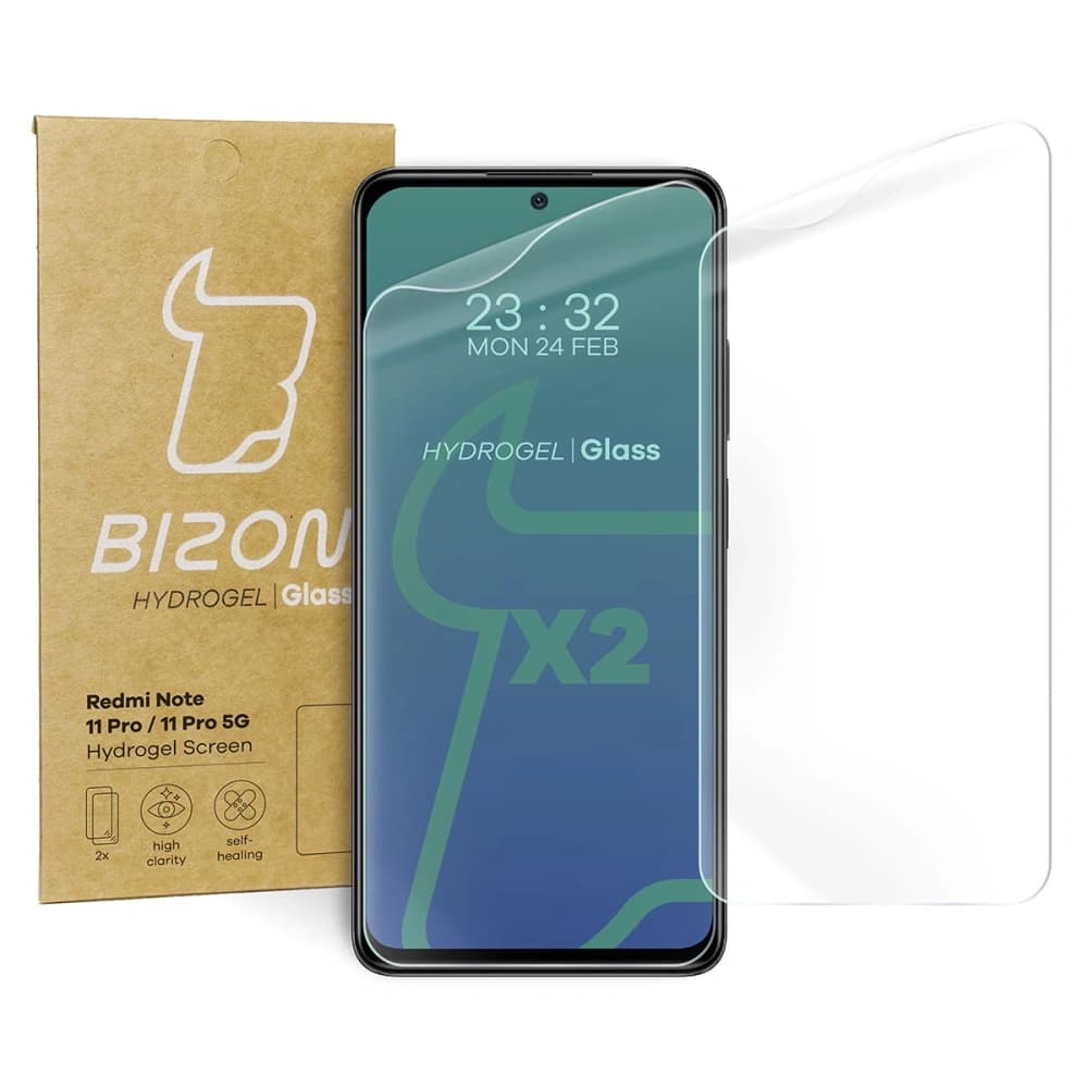 Bizon Glass Hydrogel Redmi Note 11 Pro / 11 Pro 5G [2 PACK] - 1