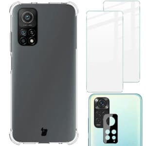 Bizon Case Clear Pack case + 2x screen glass + lens glass Xiaomi Redmi Note 11S 4G clear
