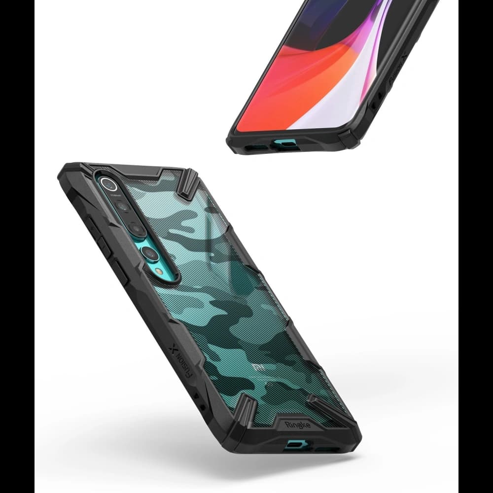 Ringke Xiaomi Tasche Fusion-X Mi 10/Pro Camo (Moro) Schwarz - 5