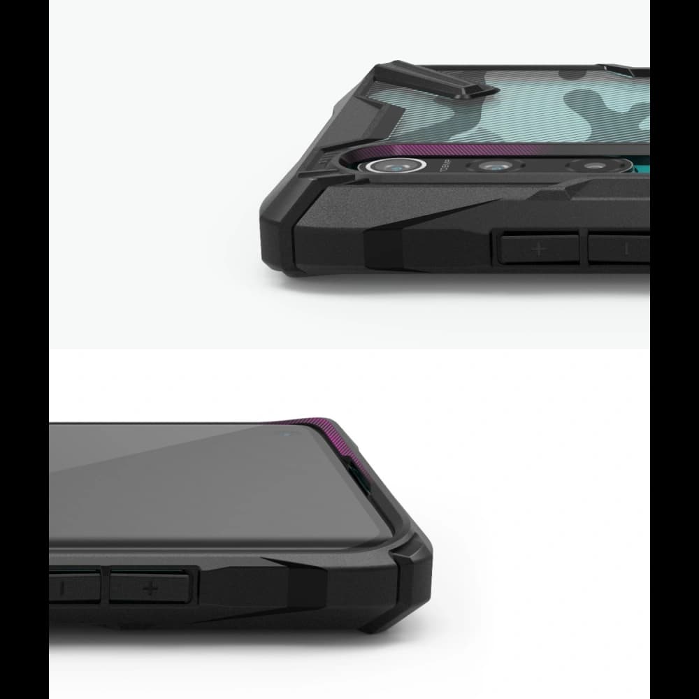Ringke Xiaomi Tasche Fusion-X Mi 10/Pro Camo (Moro) Schwarz - 8