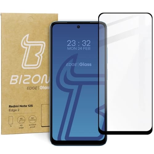 Bizon Glass Edge 2 Xiaomi Redmi Note 12S black