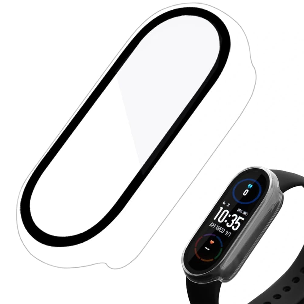 Bizon Case Case + Glass Set Xiaomi Mi Band 7 clear - 2