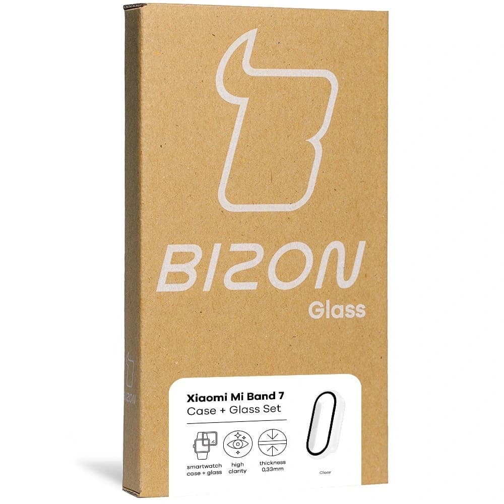 Bizon Case Case + Glass Set Xiaomi Mi Band 7 clear - 9