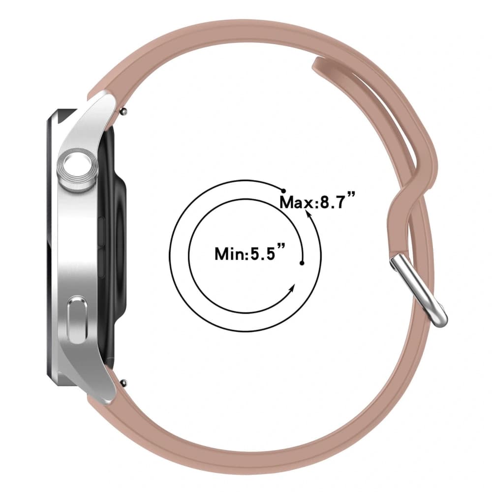 Bizon Strap Uhr Silikon Pro Xiaomi Uhr S1 Pro puderrosa - 4