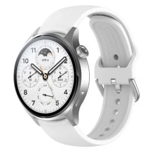Bizon Strap Uhr Silikon Pro Xiaomi Uhr S1 Pro weiß