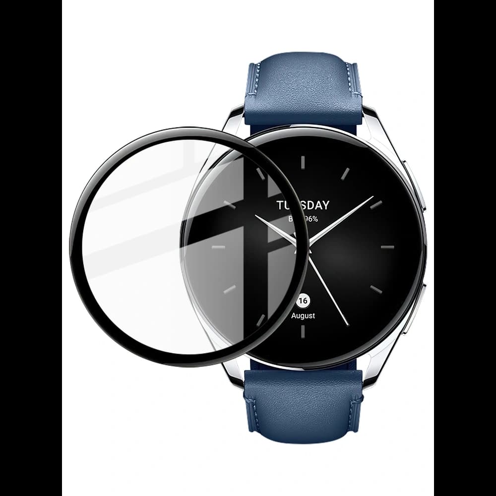 Bizon Glass Edge Xiaomi Uhr S2 46 mm schwarz - 4