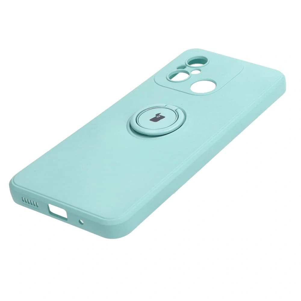 Etui Bizon Case Silicone Ring Sq do Xiaomi Redmi 12C tyrkysové - 3