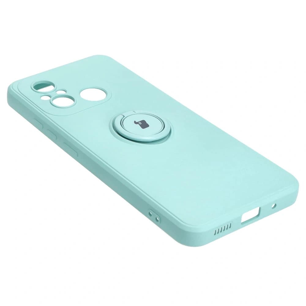 Etui Bizon Case Silicone Ring Sq do Xiaomi Redmi 12C tyrkysové - 4