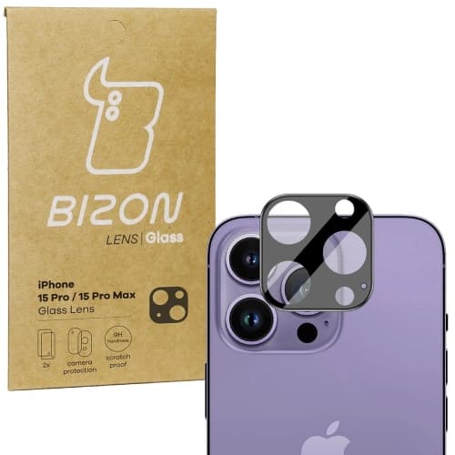 Bizon Glass Lens Apple iPhone 15 Pro / Apple iPhone 15 Pro Max [2 PACK]