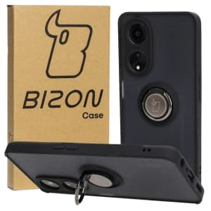 Bizon Case Hybrid Ring Oppo A98 5G smoky with a black frame
