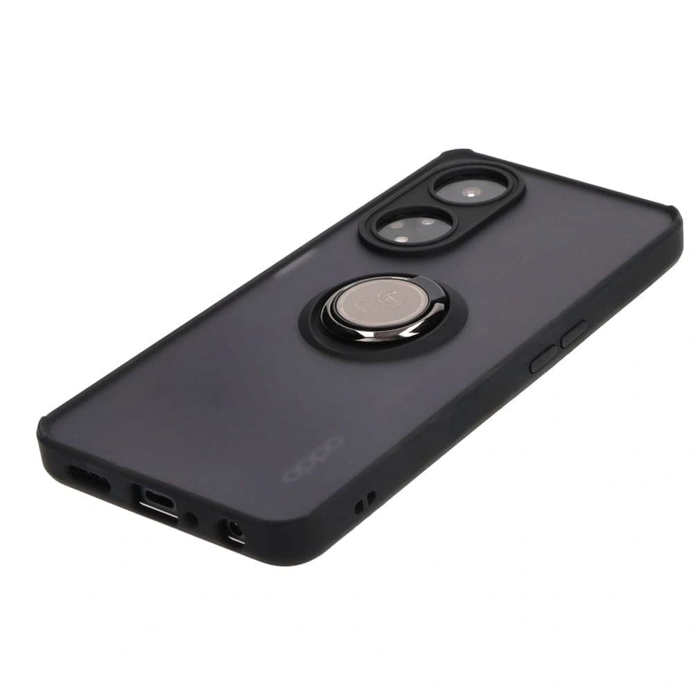 Bizon Case Hybrid Ring Oppo A98 5G smoky with a black frame - 3