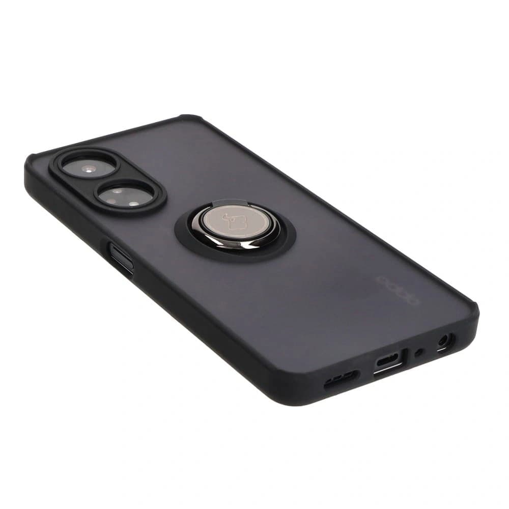 Bizon Case Hybrid Ring Oppo A98 5G smoky with a black frame - 4