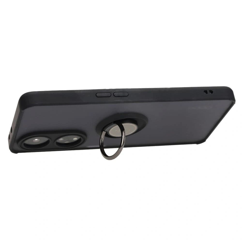 Bizon Case Hybrid Ring Oppo A98 5G smoky with a black frame - 5