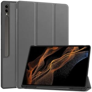 Bizon Case Tab Lizard Samsung Galaxy Tab S10 Ultra / S9 Ultra grau