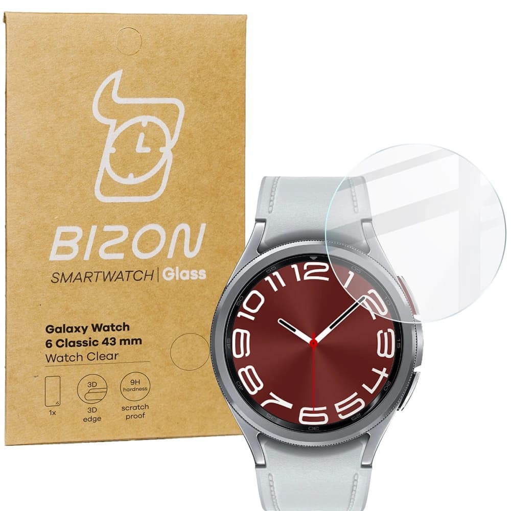 Bizon Glas Uhr Klar Samsung Galaxy Uhr 6 Classic 43 mm - 1