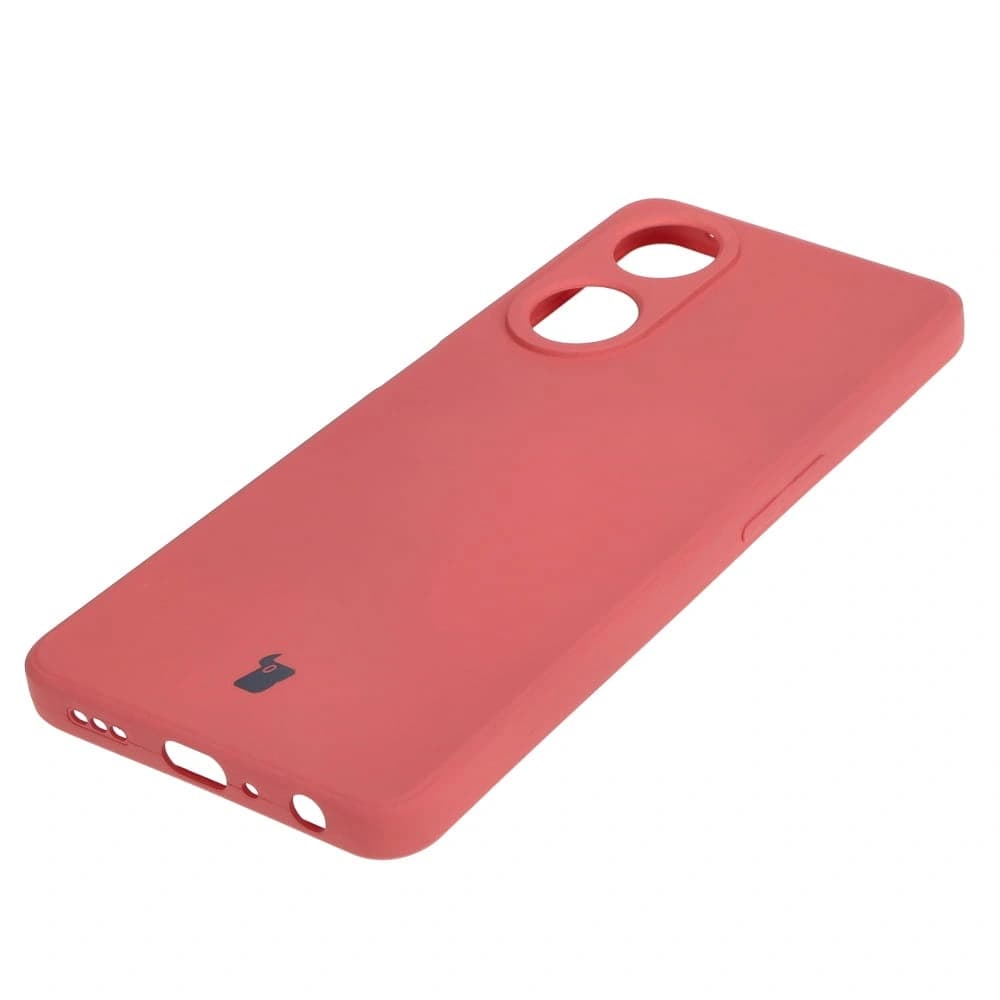 Bizon Case Silikon Quadrat Oppo A98 5G schmutzig rosa - 3
