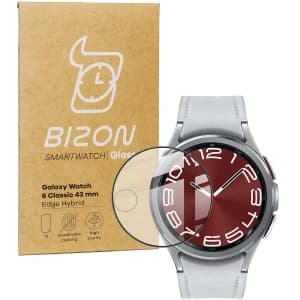 Bizon Glass Watch Edge Hybrid Samsung Galaxy Watch 6 Classic 43mm black