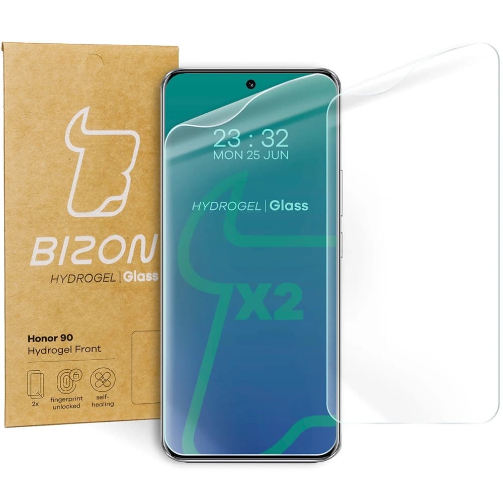 Fólie hydrogelová na displej Bizon Glass Hydrogel Front pro Honor 90 [2 PACK] - 1