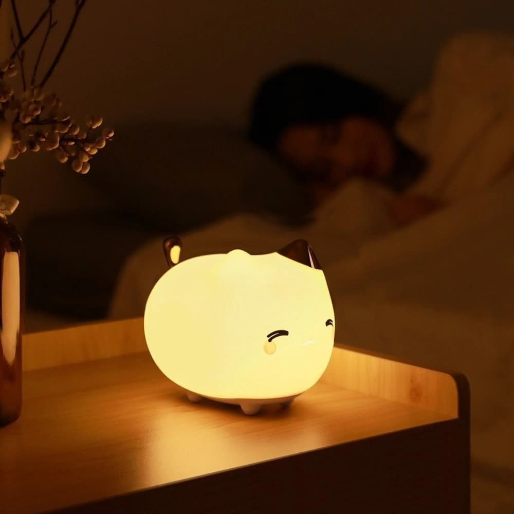 Baseus Cute Series Night Lamp (cat) White - 7