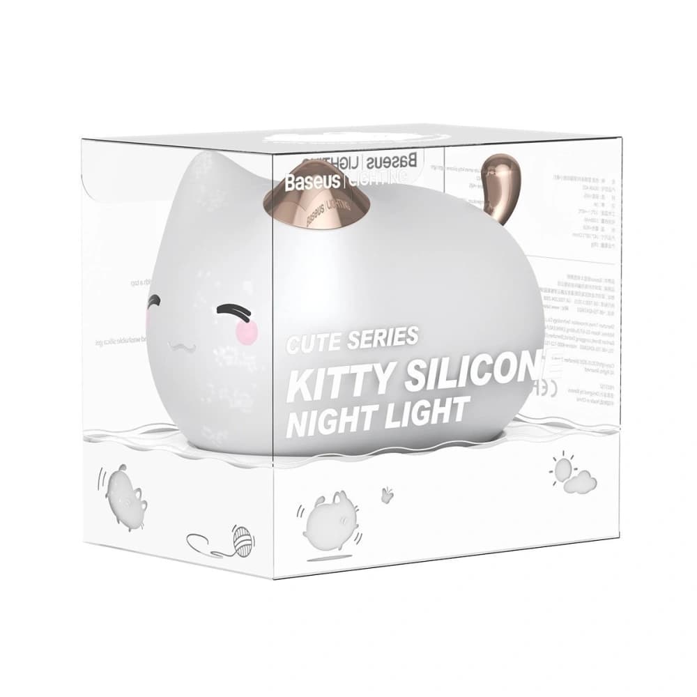 Baseus Cute Series Night Lamp (cat) White - 8