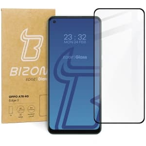 Bizon Glass Edge 2 Oppo A78 4G black