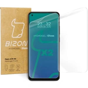 Bizon Glass Hydrogel Front Oppo A78 4G [2 PACK]