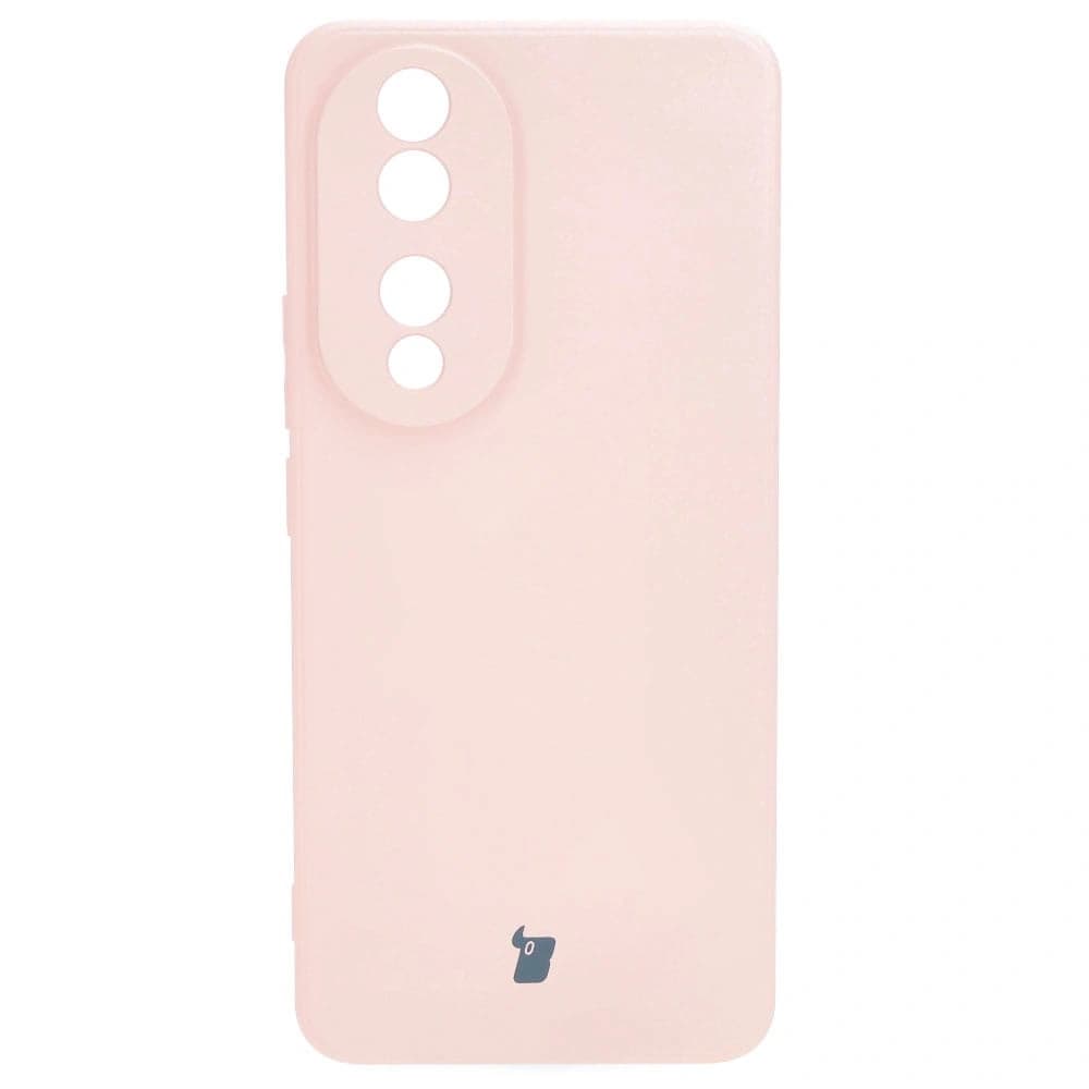 Etui Bizon Case Silicone Sq pro Honor 90 světle růžové - 2