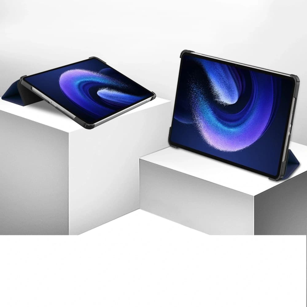 Etui Bizon Case Tab Croc do Xiaomi Pad 6 / Pad 6 Pro granatowe - 2