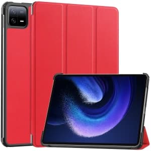 Etui Bizon Case Tab Croc do Xiaomi Pad 6 / Pad 6 Pro czerwone