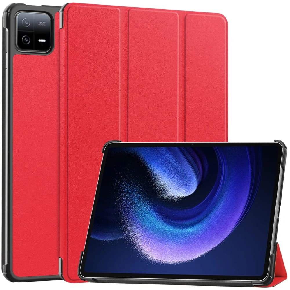 Etui Bizon Case Tab Croc do Xiaomi Pad 6 / Pad 6 Pro czerwone - 1