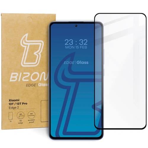 Bizon Glass Edge 2 Xiaomi 13T / 13T Pro negru