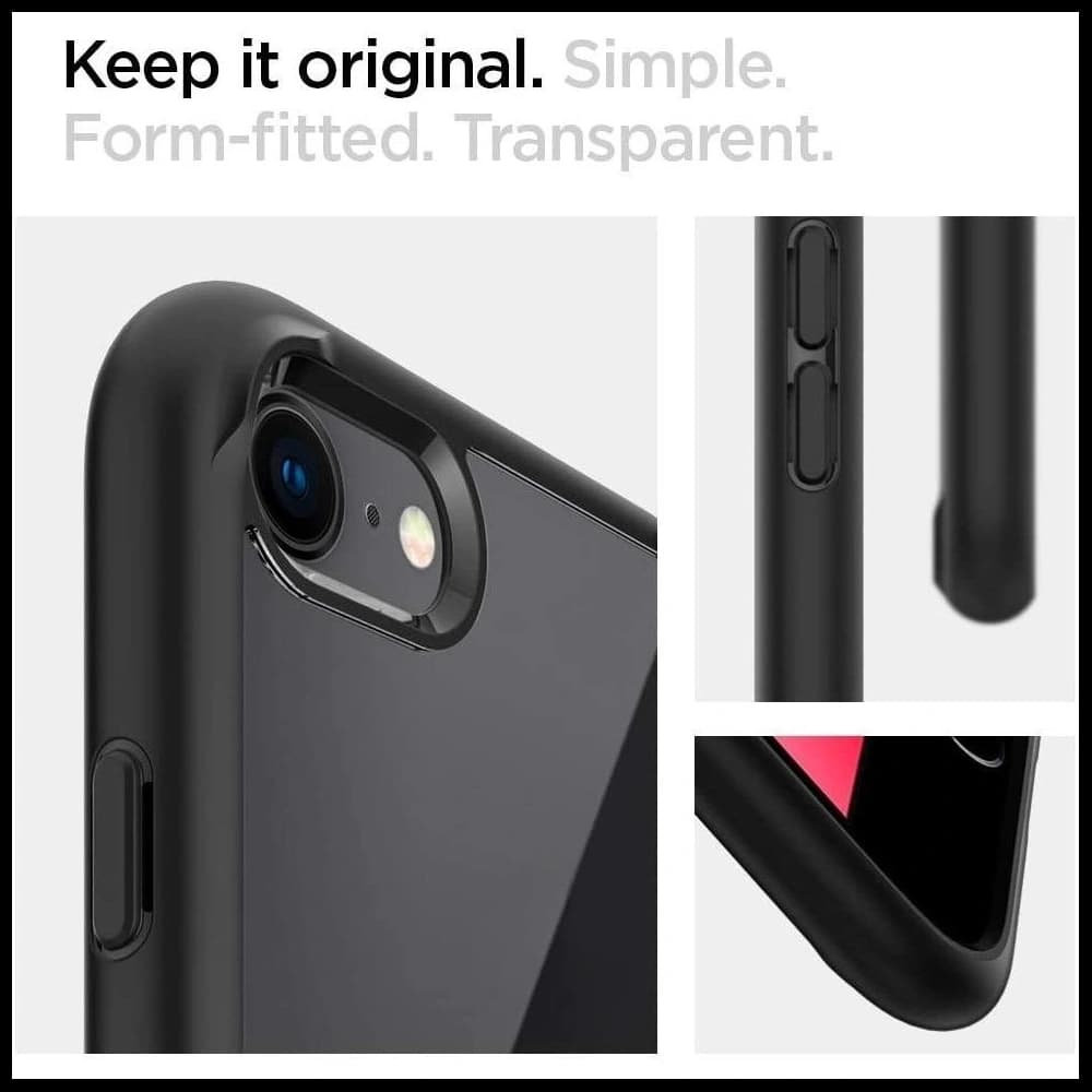 Etui Spigen Ultra Hybrid Apple iPhone SE 2022/SE 2020/8/7 Černá - 2