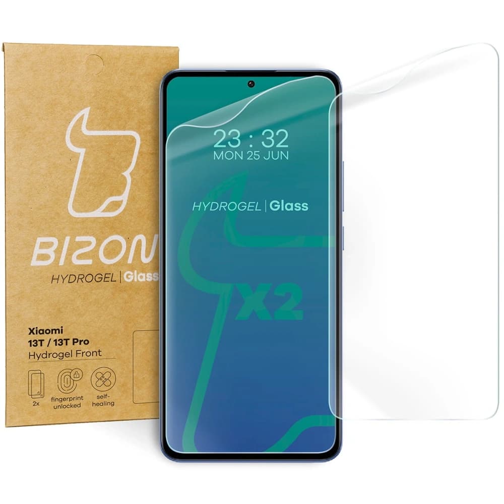 Bizon Glass Hydrogel Front Xiaomi 13T / 13T Pro [2 PACHET] - 1