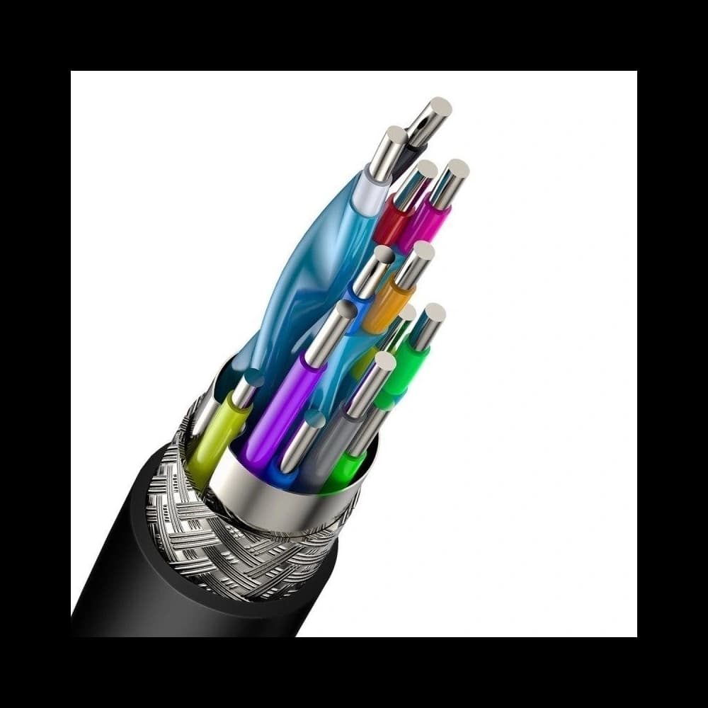 Kábel Baseus Cafule 4KHDMI-től 4KHDMI-ig 5m Fekete - 4