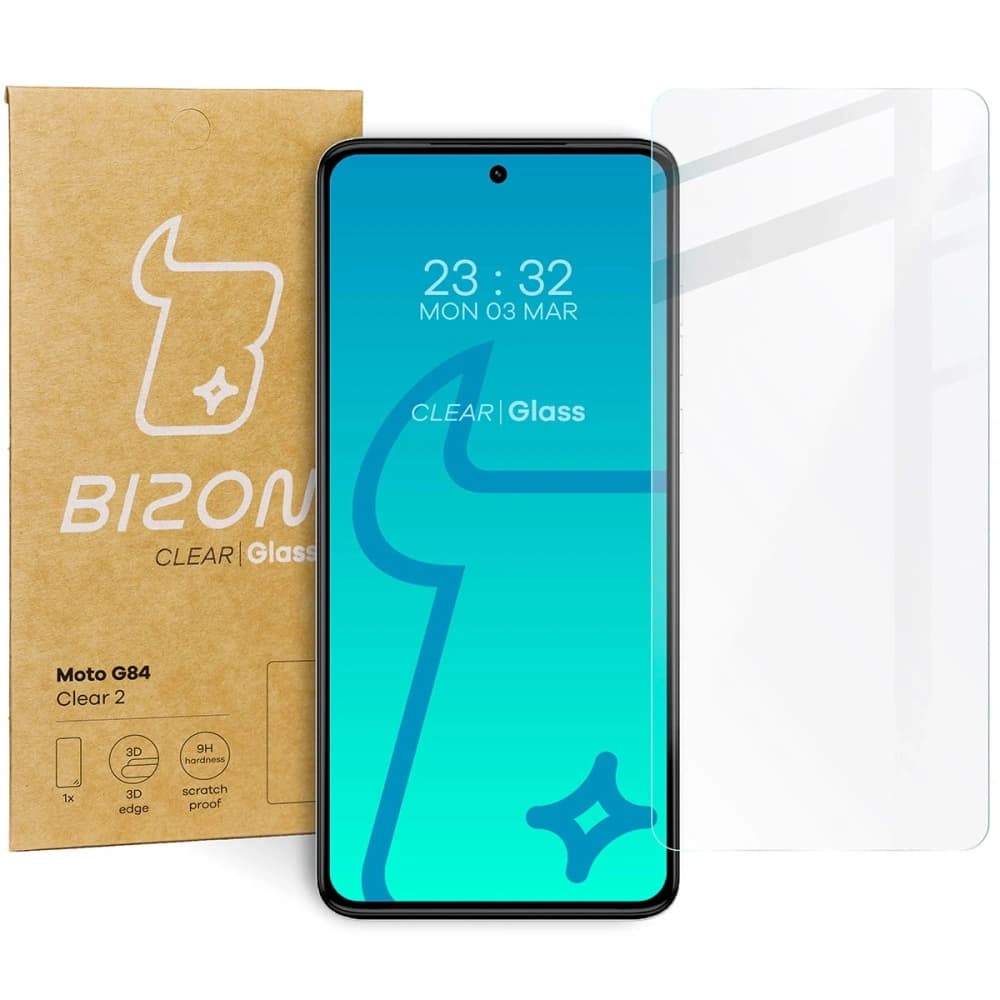 Bizon Glas Klar 2 Motorola Moto G84 - 1