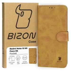 Bizon Case Pocket Xiaomi Redmi Note 12 5G / Xiaomi Poco X5 braun