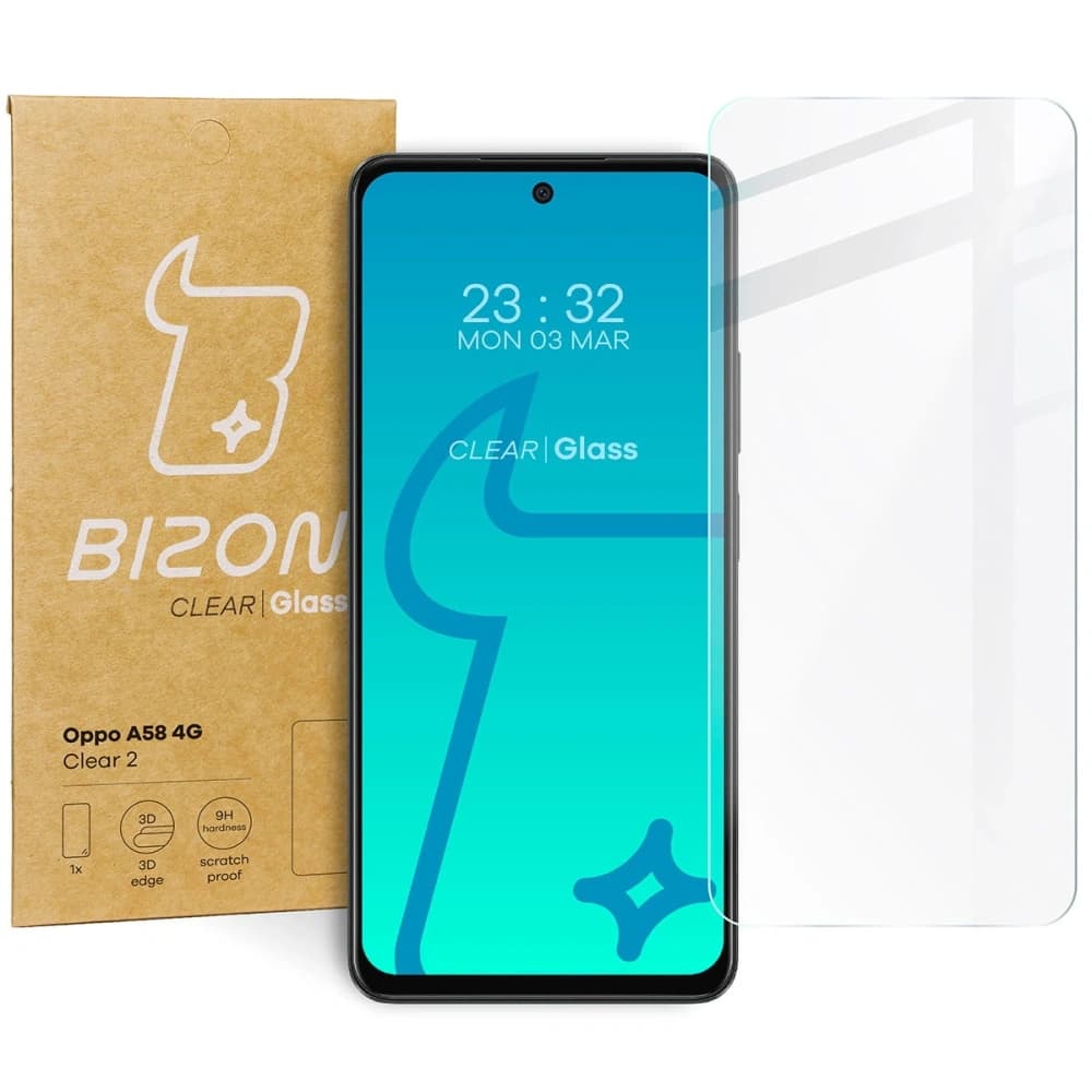Bizon Glass Clear 2 Oppo A58 4G - 1
