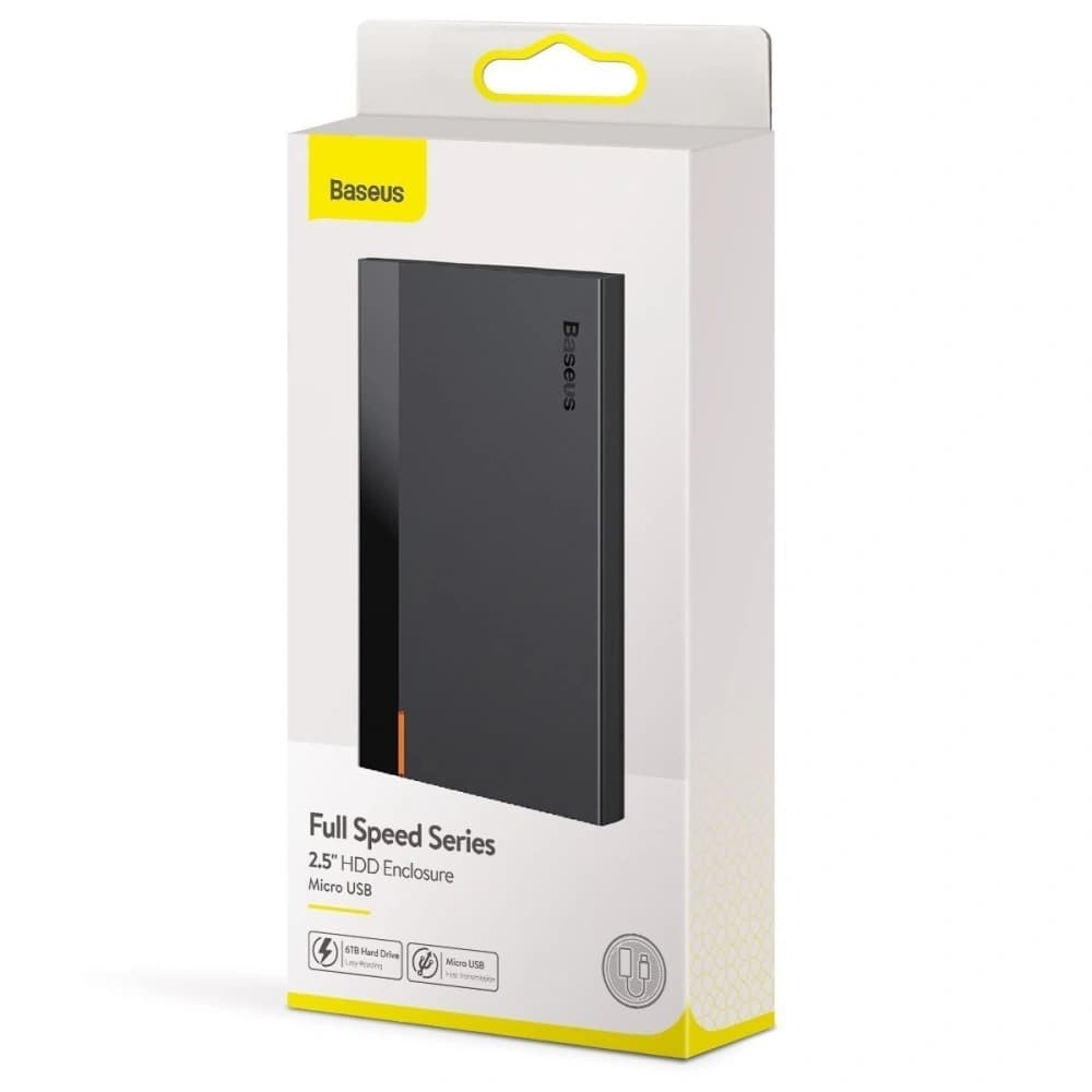 Baseus HDD Case Full Speed Series 2,5" microUSB Black - 6
