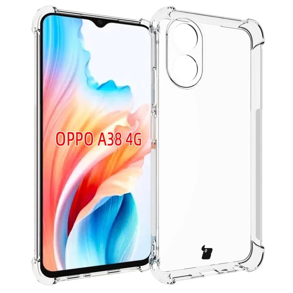 Bizon Case Clear Pack case + 2x screen glass Oppo A38 4G clear - 3