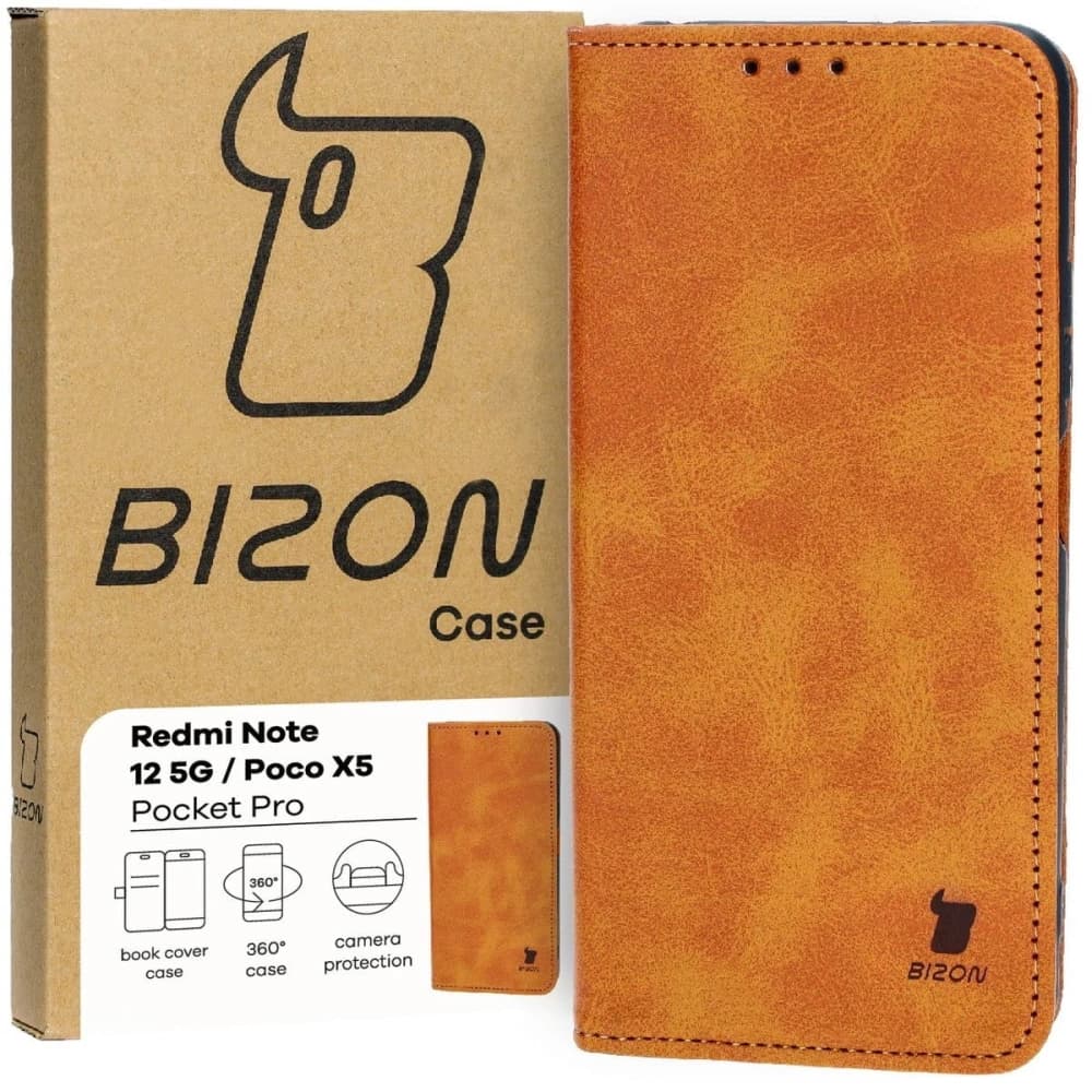 Bizon Case Pocket Pro Xiaomi Redmi Note 12 5G / Xiaomi Poco X5 braun - 1