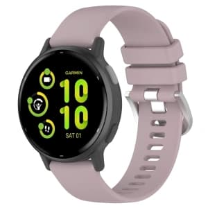 Bizon Szíj Óra Szilikon Pro Garmin Vivoactive 5 világoslila