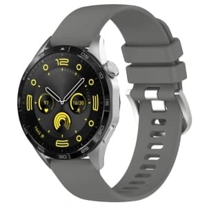 Bizon Strap Uhr Silikon Pro Huawei Uhr GT 5 Pro 42mm/GT 5 41mm/GT 4 41mm grau