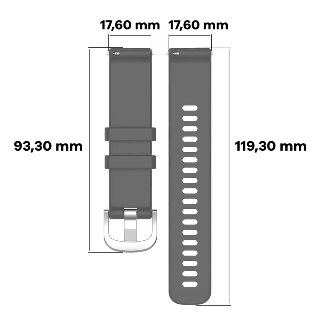 Bizon Strap Uhr Silikon Pro Huawei Uhr GT 5 Pro 42mm/GT 5 41mm/GT 4 41mm grau - 2